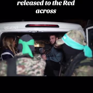 SIXTH BATCH ISRAELI HOSTAGES RELEASED TO RED CROSS