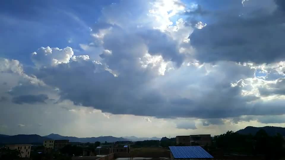 blue sky and white clouds