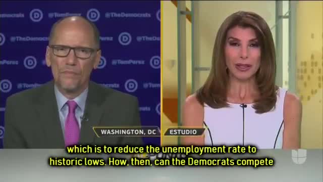 DNC chairman Tom Perez has no answer for impact of Trump economy in Hispanic communities