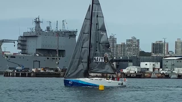 A sailing boat in Sydney