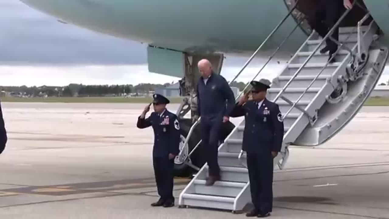 OUCH: Bumbling Biden Almost Falls Down Stairs In HUMILIATING Moment