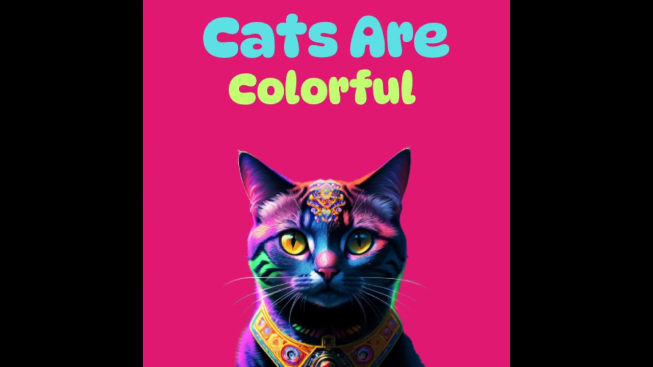 Cats Are Colorful T Shirt Design