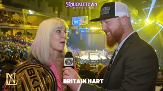 Interview at BKFC DAZN Hollywood with Britain Hart.