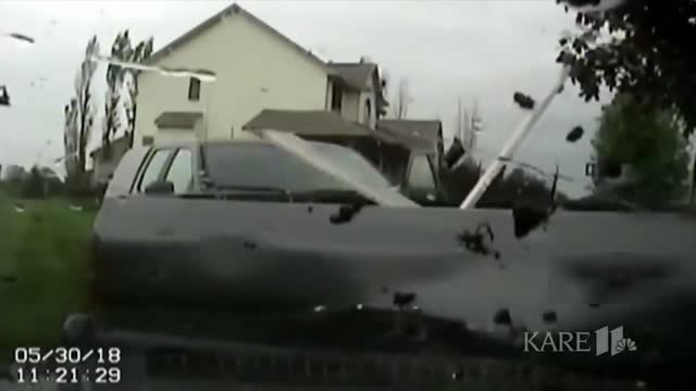 Truck Leads Police On A Rainy Muddy Pursuit... Pinned To A Tree..