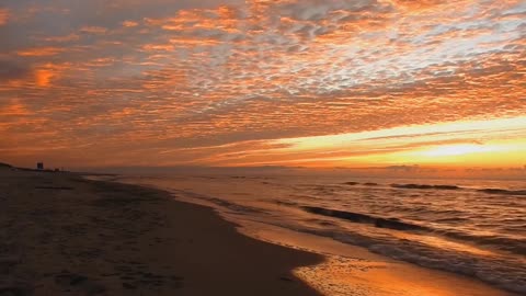 sunset on the beach