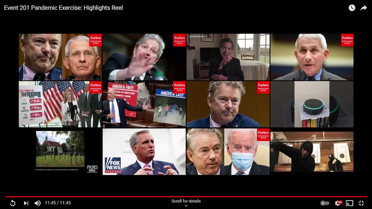 EVENT 201 Highlights - The Pandemic Plan , remember when they said no one planned for this
