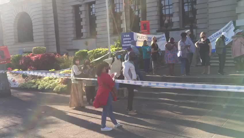 Voting station at Durban City Hall