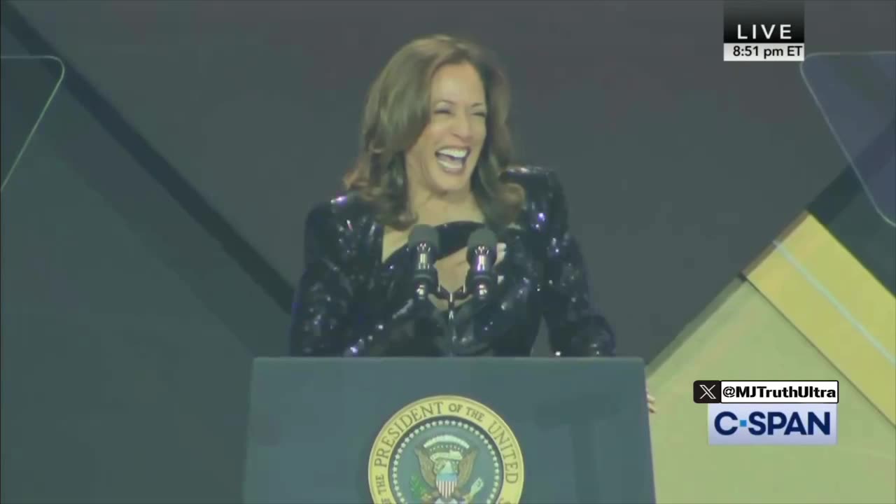 Add a new fake accent to Kamala’s collection…