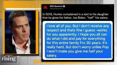 Hunter Biden EXPOSED After Leaked Texts Show That He Gives 50% Of His Salary To His Father