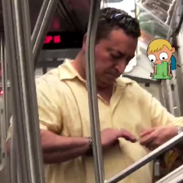 Guys never ever ever ok man in yellow shirt clips nails