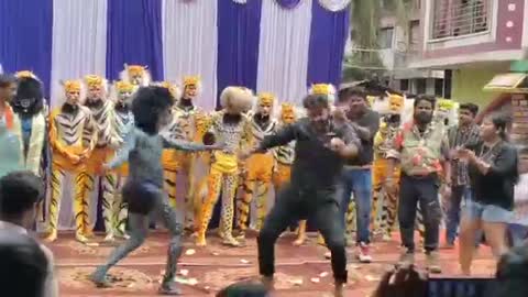 Arjun kapikad tiger dance Krishna janmastami.