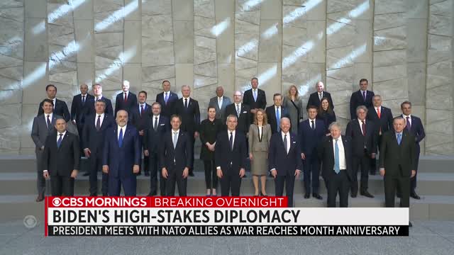 President Biden meets with world leaders in Belgium for emergency NATO summit