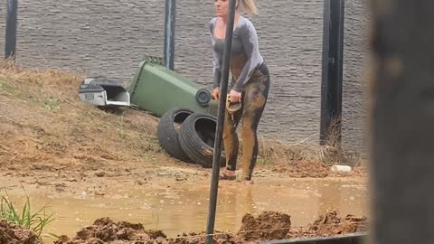 Friend Can't Resist Perfect Mud Pit Opportunity