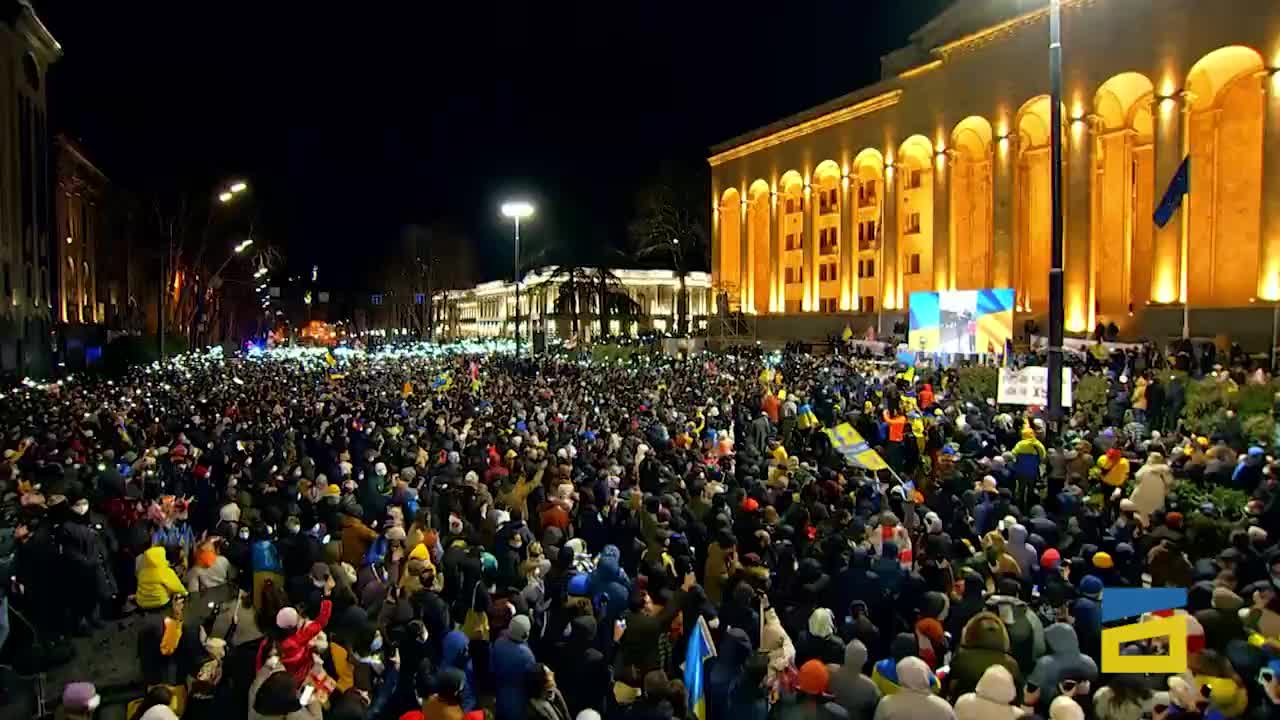 All for #Ukraine tonight in Tbilisi