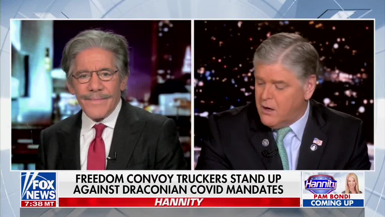 WATCH: Geraldo Opposes Freedom Truckers Convoy, Hannity Lets Him Have It