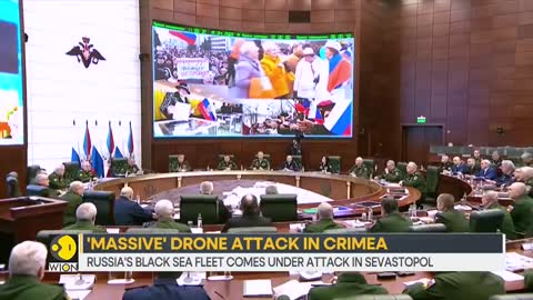 'Massive' drone attack in Sevastopol; Russia alleges British hand in attack _ World News _ WION