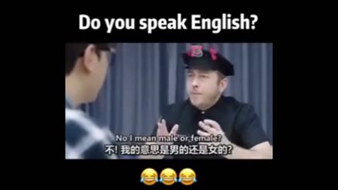 Can you speak English?? 🤣🤣🤣