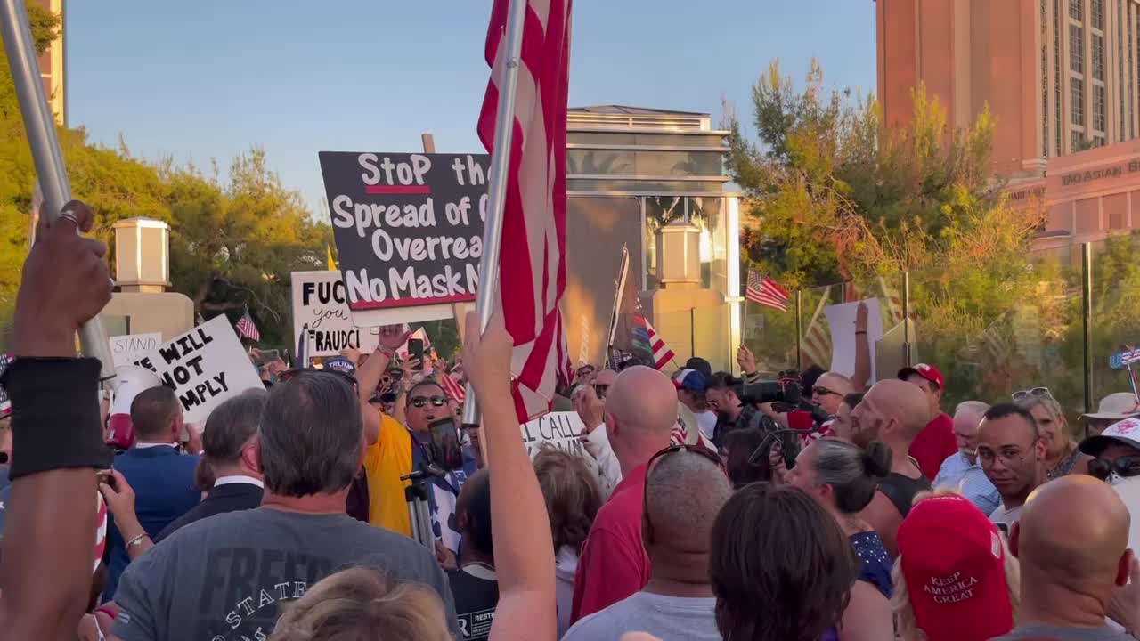 Las Vegas Protest Against Vaccine and Mask Mandates