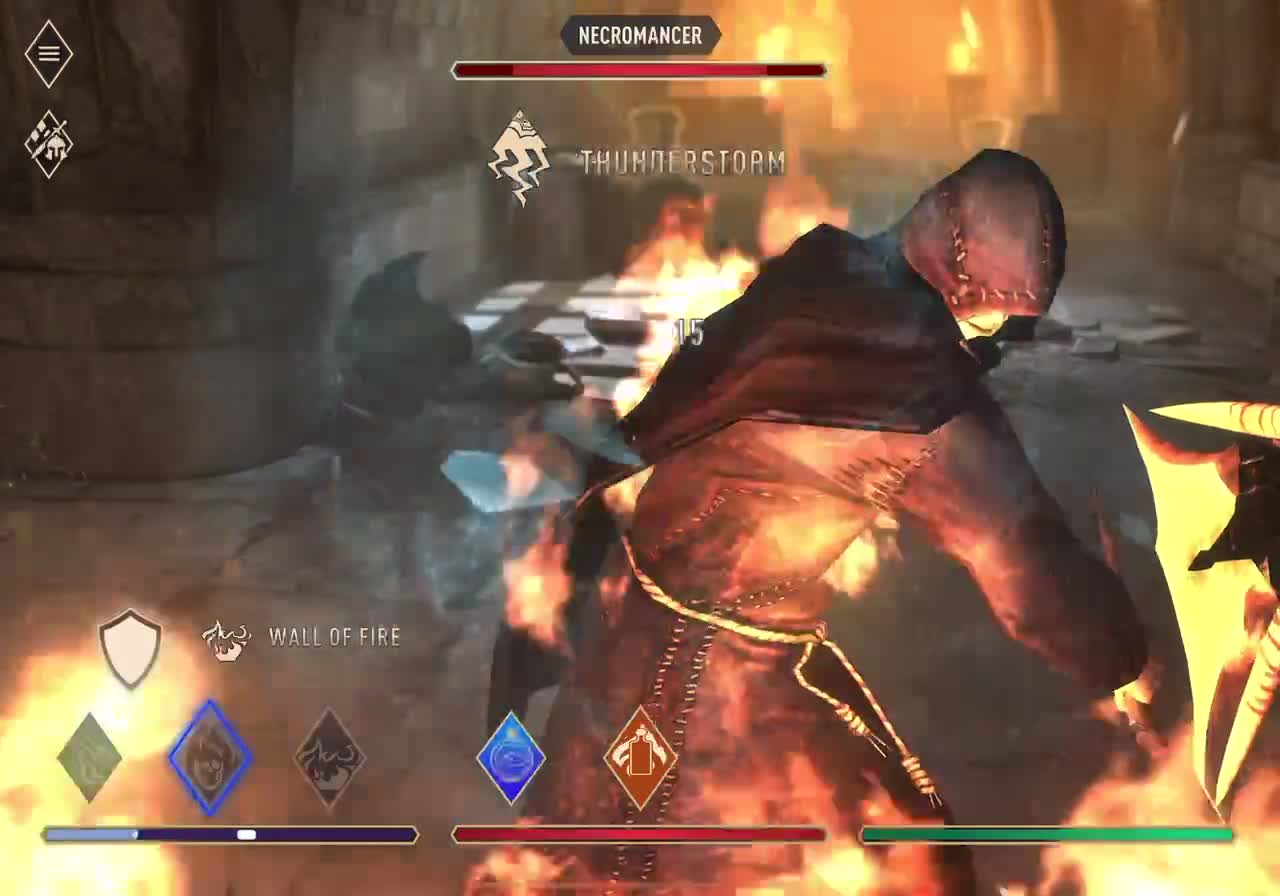 Taking down a necromancer w/fire spells