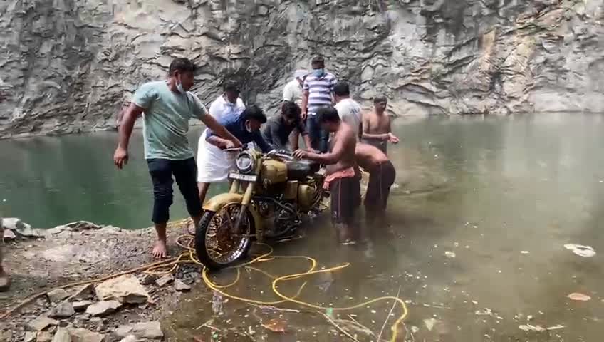 Stolen bike picking up from pool