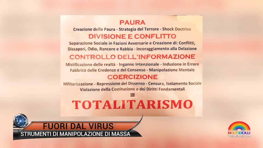 FUORI DAL VIRUS - n°127 : Strumenti di manipolazione di massa - Dr. Andrea Tosatto