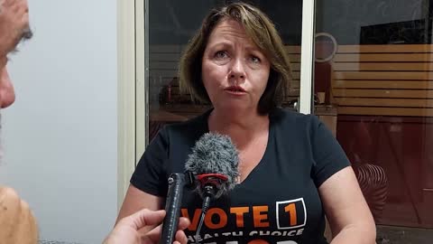 Michelle Kinsella from IMOP in a hotel room with Cafe Locked Out