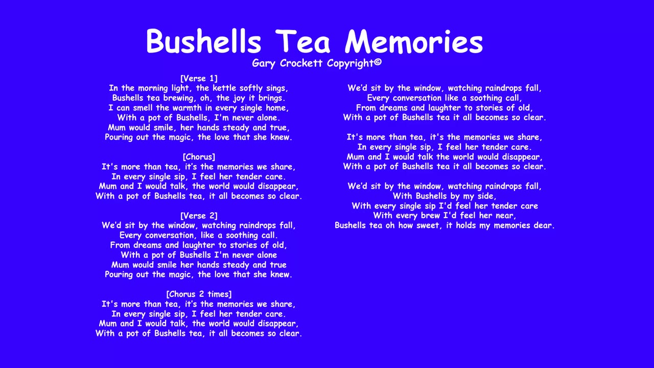 Bushells Tea Memories