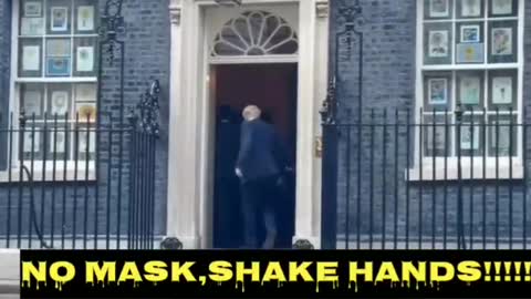 No Mask? Shakes Hands?