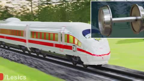 The interesting engineering behind the SHAPE of train wheels!