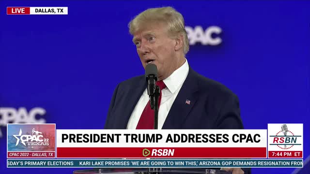 Trump-Homeless Speech from CPAC Dallas 2022