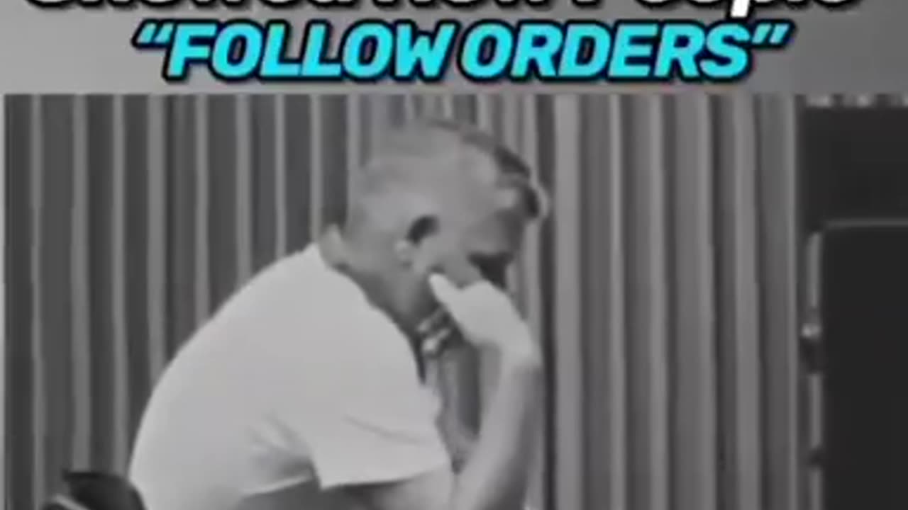 This 1963 Experiment showed how people follow orders