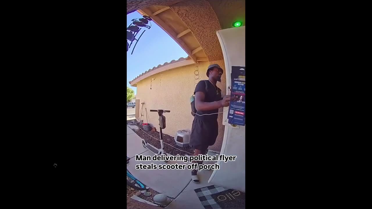 Criminals for Kamala - staff steals a scooter caught on video