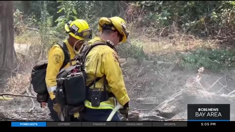 Weather helping firefighters battle Oak Fire near Yosemite