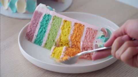 Rainbow Cake.…