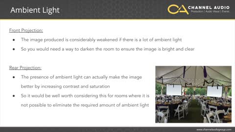 Front or Rear Projection: Which to Choose for Your Event