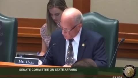 Texas Senator discussing un-vaccinated rights