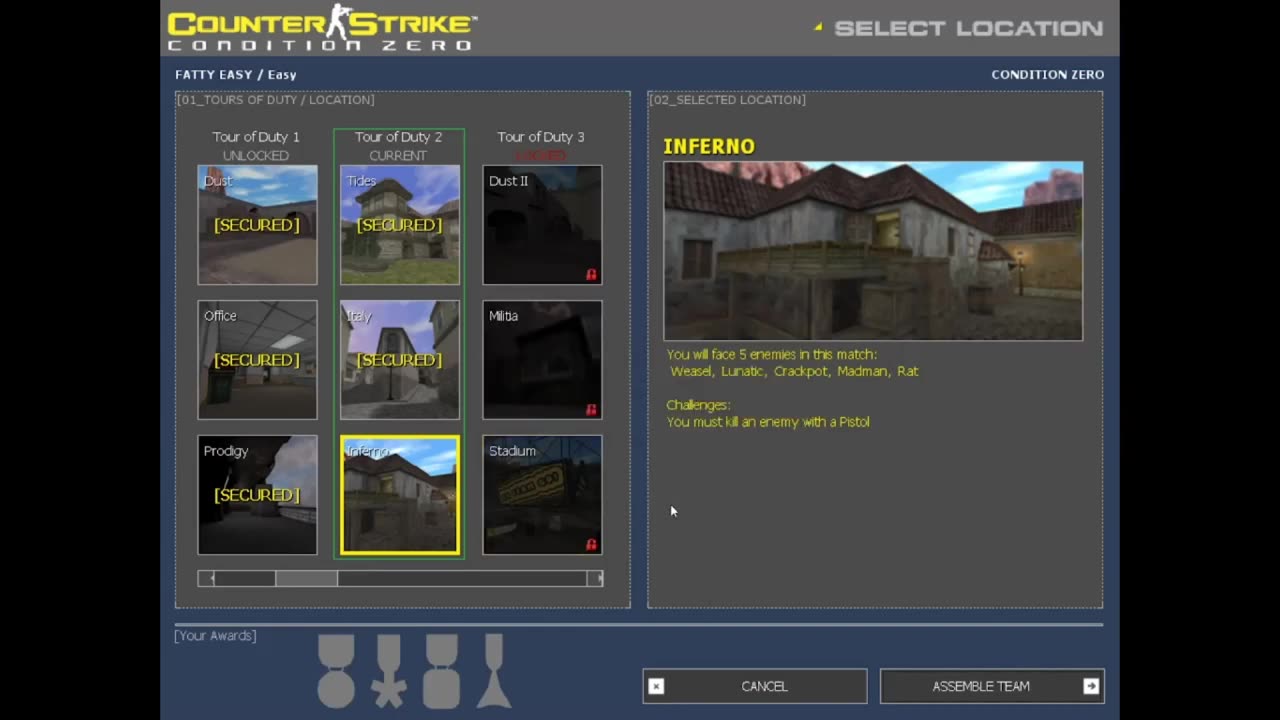 Completing Counter Strike Condition Zero On Easy Part 1