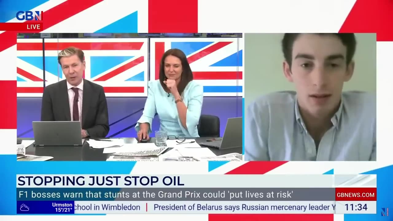 "You literally boil in your own sweat" - Just Stop Oil activist on GB News