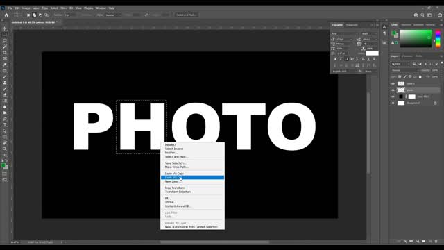 Photoshop Tutorial - Shadow & Fade Text