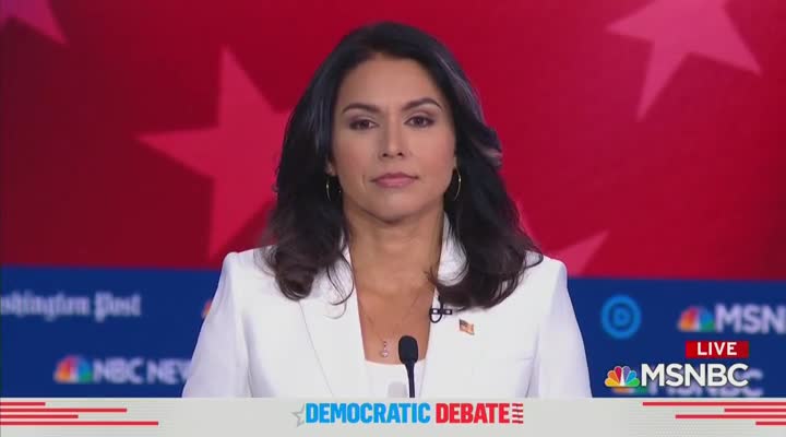 Gabbard calls out the Democrat Party and the 'Bush-Clinton-Trump' regime wars