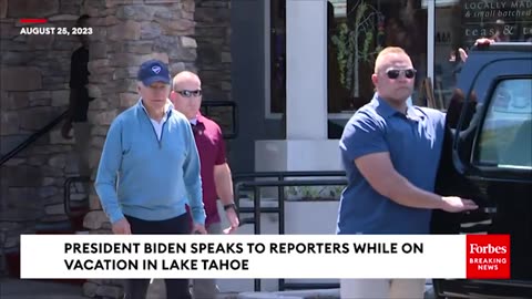 BREAKING NEWS: Biden Booed When He Goes Out In Public During Lake Tahoe Vacation