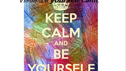 How to calm down