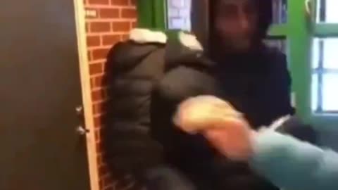 Boy Beating Up Girls