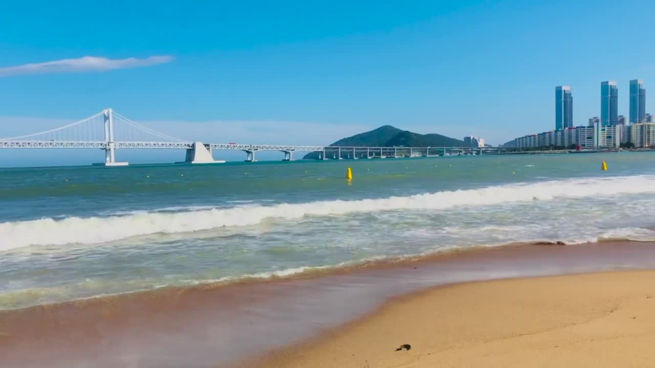 Gwangalli beach in Busan, Korea