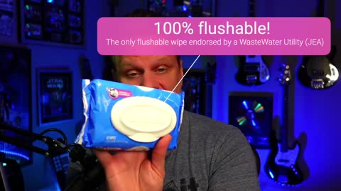 Flushable wipes