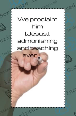 #shorts #verseoftheday #scripture #ytshorts #bibleverse Colossians 1:28