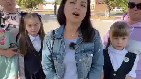 We have no school, it burned down' - Children attend classes at a local kindergarten