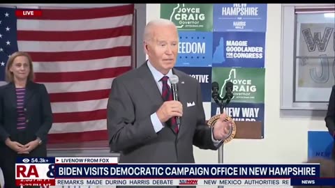 Biden Calls For Trump To Be 'Locked Up' At New Hampshire Campaign Event