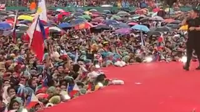 THE BIGGEST RALLY IN TACLOBAN CITY BBM MARCOS SARAH DUTERTE.