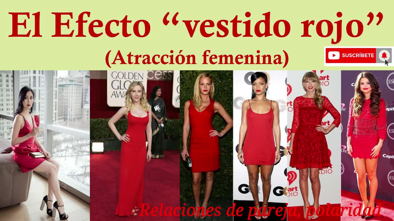 El Efecto “Vestido rojo” Jordan Peterson 👗 - Atracción femenina 👗💘💕